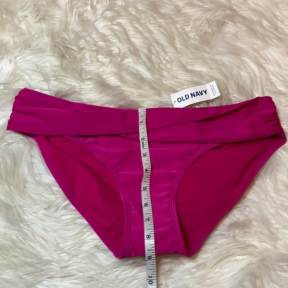 NWT Old navy neon bright pink bikini swimsuit bottom bathing suit one piece sz M - Picture 11 of 16